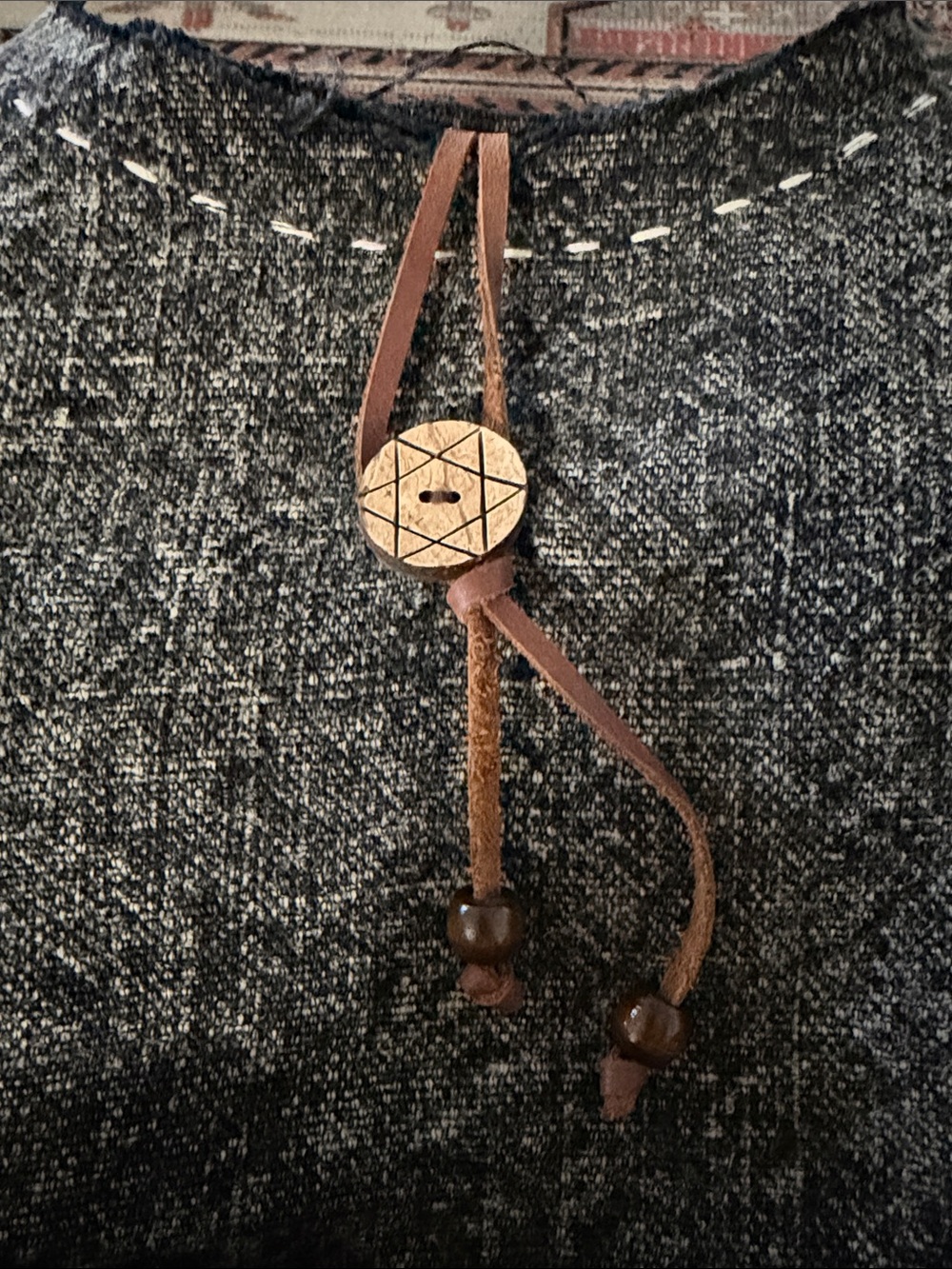 Myra Bag Textured Woven Shoulder Hobo in Charcoal with Leather Accent - Picture 9 of 10